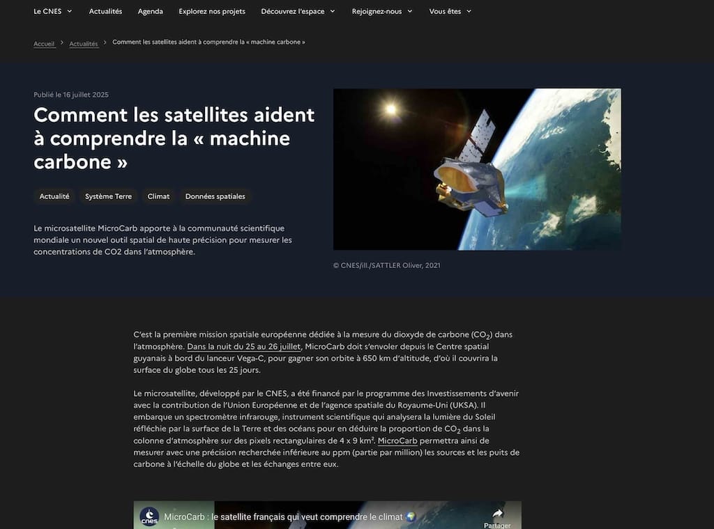 CNES rédaction site web