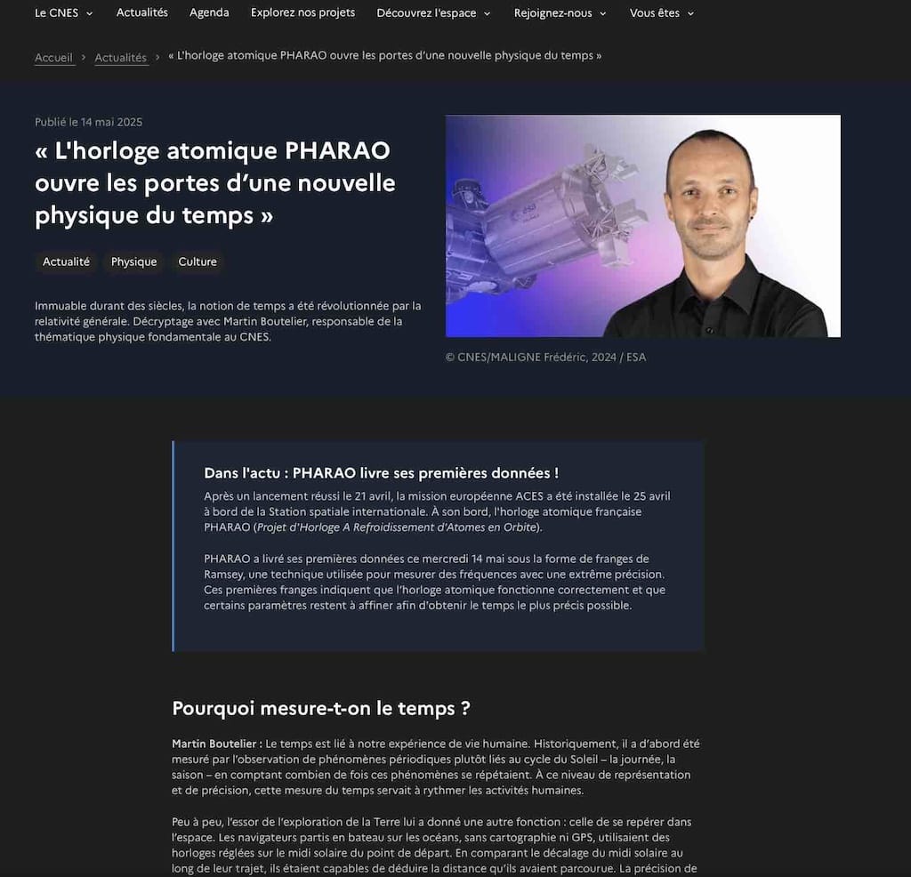 CNES rédaction site web